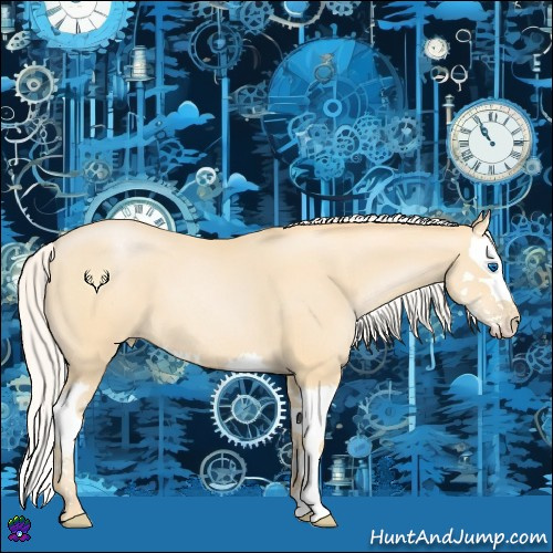Horse Color:Silver Buckskin Pearl Sabino Splash 
