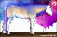 Horse Color:Watercolor Brown Onyx Sabino Splash