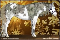 Horse Color:Watercolor White Spotted Smoky Black Ice Pearl Splash Varnish 