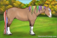 Horse Color:Painted Silver Bay Dun Splash Rabicano