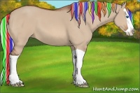 Horse Color:Painted Silver Bay Dun Splash 
