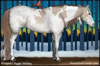 Horse Color:White Spotted Grullo Pearl Sabino Blanket