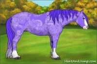 Horse Color:Watercolor Black Ice Splash 