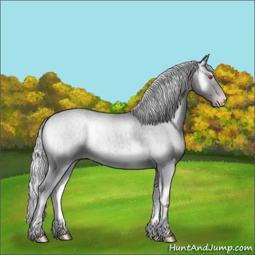 Horse Color:Silver Classic Champagne Chinchilla Onyx Sabino Brindle 
