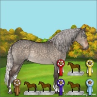 Horse Color:Silver Brown Dun Mushroom Sabino