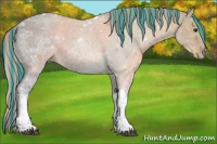 Horse Color:Painted Silver Brown Ice Roan Dun Tobiano