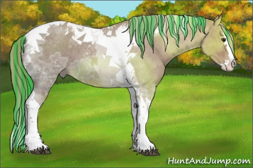 Horse Color:Painted Red Ice Roan Splash Tobiano 