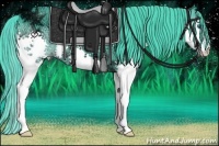 Horse Color:Watercolor Smoky Black Ice Splash 