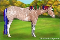 Horse Color:Painted White Spotted Bay Ice Splash