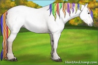 Horse Color:Gray Painted Chestnut Ice 