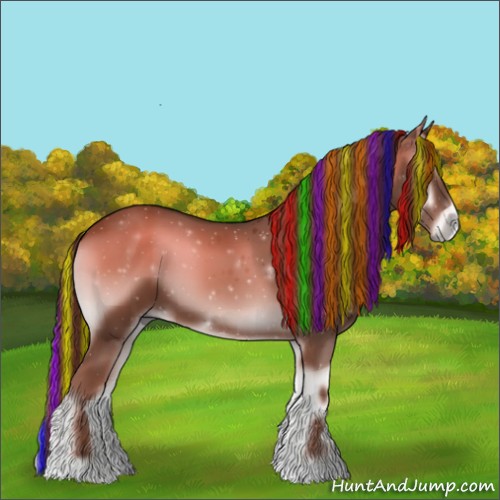 Horse Color:Painted Red Onyx 