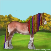 Horse Color:Painted Red Onyx 
