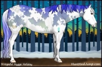 Horse Color:Watercolor White Spotted Brown Sabino Splash 