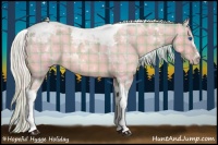 Horse Color:Watercolor Plaid  Silver Amber Champagne Roan Splash Tobiano 