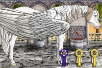 Horse Color:Liver Chestnut Pearl Mushroom Splash Tobiano 