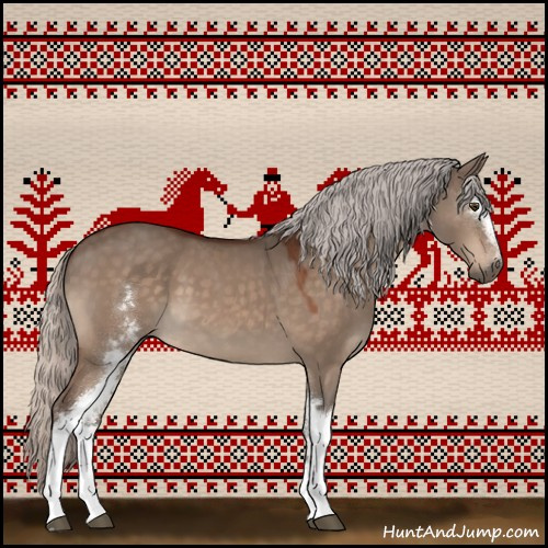 Horse Color:White Spotted Silver Bay Dun Sabino 