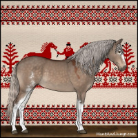 Horse Color:White Spotted Silver Bay Dun Sabino