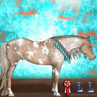 Horse Color:White Spotted Liver Chestnut Pearl Appaloosa