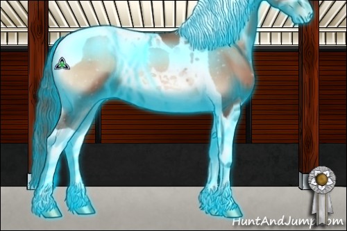 Horse Color:Thunderstruck Blue Onyx Pearl Tobiano 