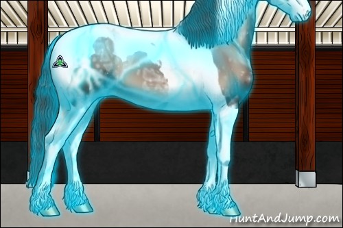 Horse Color:Thunderstruck Blue Onyx Ice Sabino Tobiano 