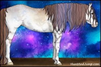 Horse Color:Painted White Spotted Classic Champagne Ice Onyx 