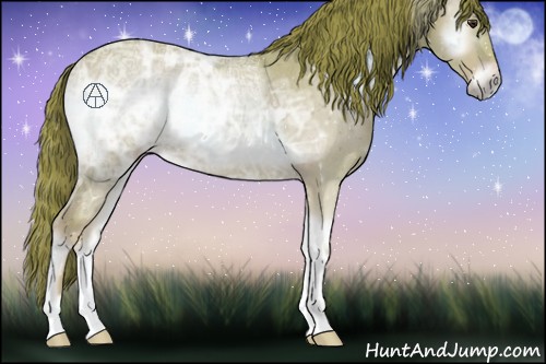 Horse Color:Watercolor Liver Red Onyx Ice Rabicano 