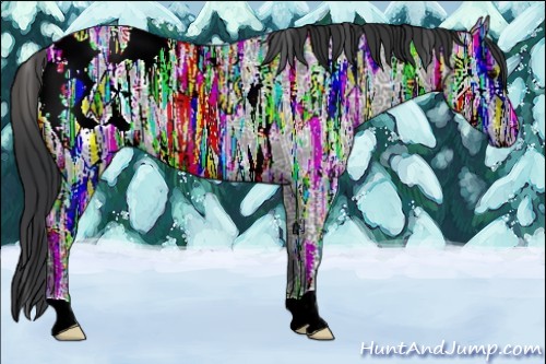 Horse Color:Blue Ice Roan Blanket 