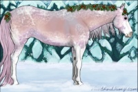 Horse Color:Watercolor Silver Blue Onyx Ice Sabino