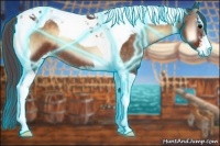 Horse Color:Thunderstruck Chocolate Brown Onyx Sabino Tobiano 