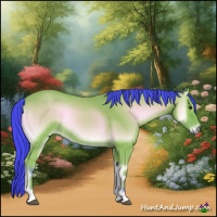 Horse Color:Watercolor Bay Onyx Rabicano