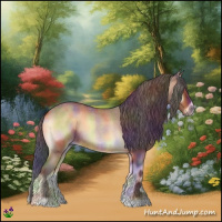 Horse Color:Nacre Bay Roan Onyx