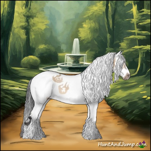 Horse Color:White Spotted Bay Dun Splash Frame Rabicano 