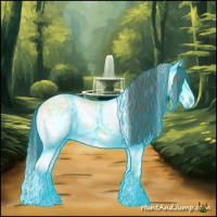 Horse Color:Thunderstruck White Spotted Amber Cream Champagne Dun Sabino Splash 