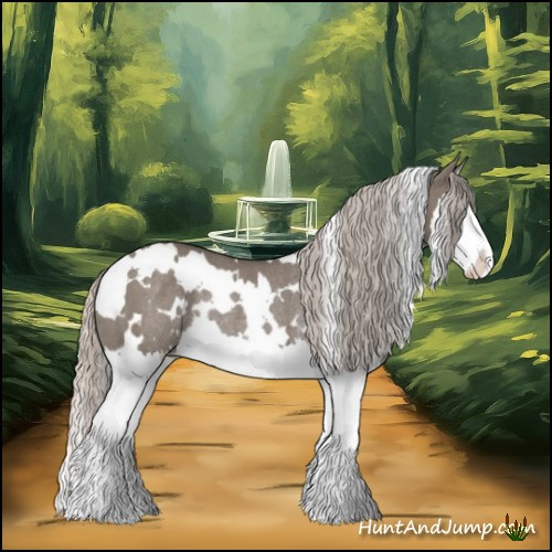 Horse Color:White Spotted Silver Grullo Sabino Splash Rabicano