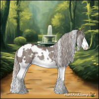 Horse Color:White Spotted Silver Grullo Sabino Splash Rabicano