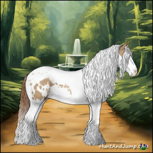 Horse Color:White Spotted Red Dun Splash Tobiano 