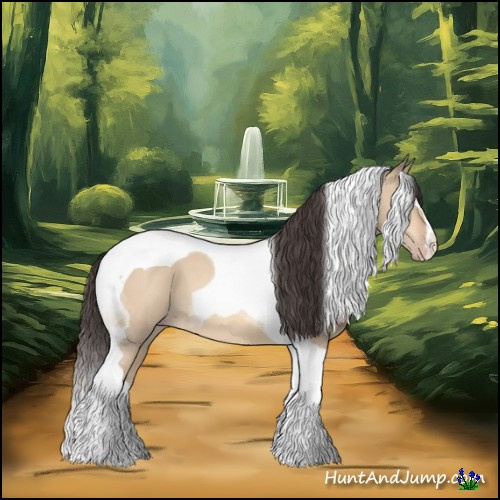 Horse Color:Amber Champagne Dun Tobiano