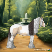 Horse Color:Amber Champagne Dun Tobiano