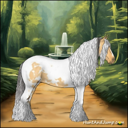 Horse Color:White Spotted Buckskin Dun Tobiano 