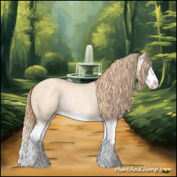 Horse Color:Gold Champagne Roan Dun Splash Rabicano