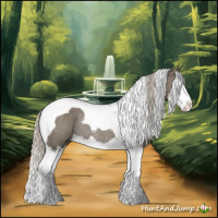 Horse Color:Silver Grullo Sabino Splash Tobiano Rabicano