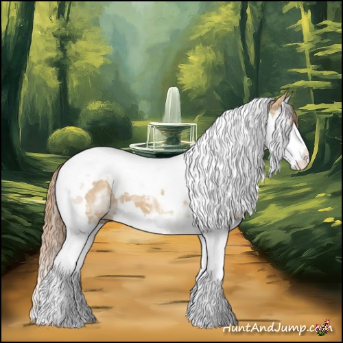 Horse Color:White Spotted Red Dun Splash Tobiano
