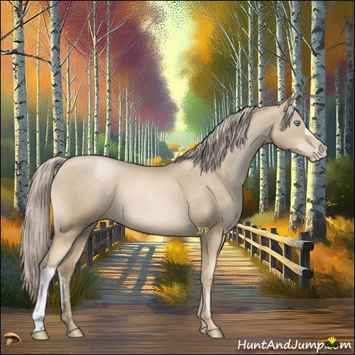 Horse Color:Chocolate Palomino Pearl Mushroom 