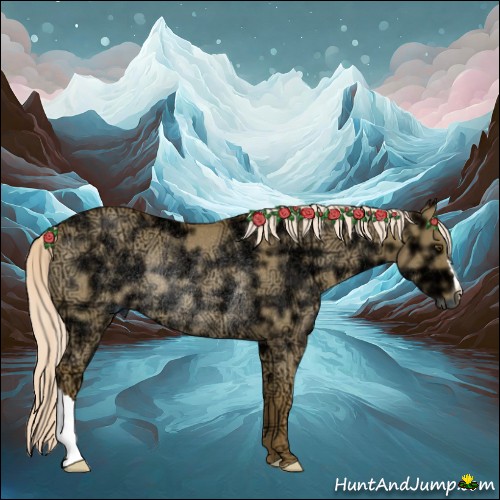 Horse Color:Palomino Ice Dun Rabicano 