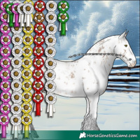 Horse Color:White Spotted Sable Champagne Sabino