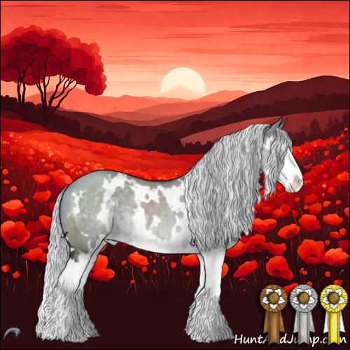 Horse Color:White Spotted Silver Grullo Chinchilla Splash 