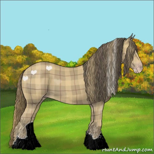 Horse Color:Plaid Classic Cream Champagne