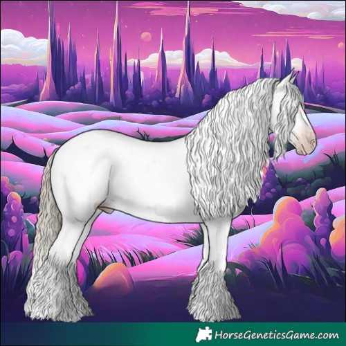 Horse Color:Gray White Spotted Gold Champagne Mushroom Tobiano Blanket 