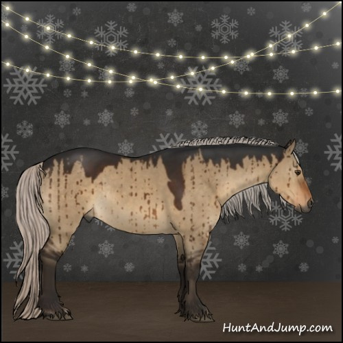 Horse Color:Gray Silver Brown Dun Rabicano Brindle 