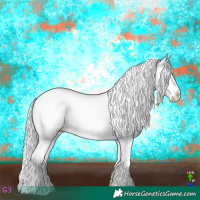 Horse Color:Platinum Silver Brown Sabino Splash Varnish 